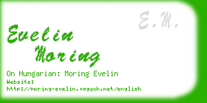 evelin moring business card